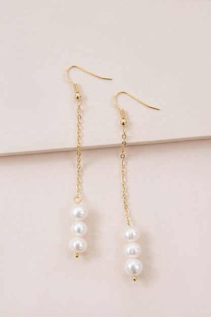 Ines Pearl Hook Earrings