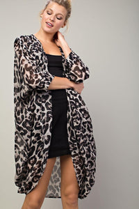leopard print cardigan